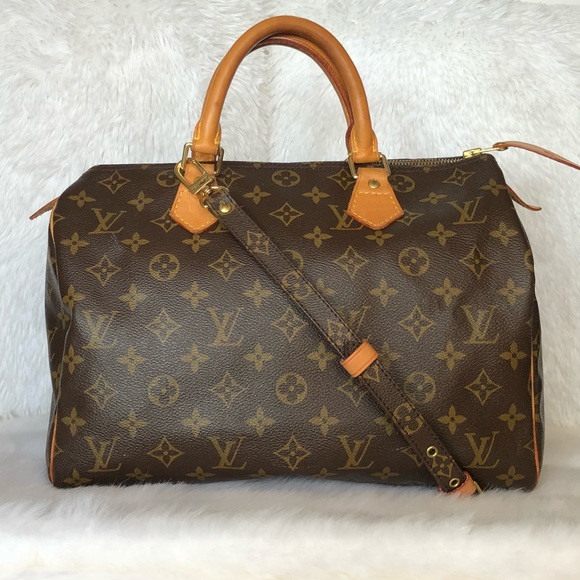 Louis Vuitton Handbags - 💯Louis Vuitton Speedy 30 Monogram Satchel + Strap